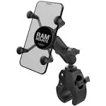 RAM Mount Small Tough-Claw Base w/Double Socket Arm  Universal X-Grip Cell/iPhone Cradle [RAM-B-400-UN7]