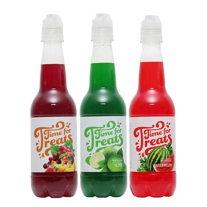 3-Pack Time for Treats Syrup - Tropical Punch, Watermelon, Lime