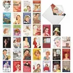 NobleWorks - 36 Assorted Funny Birthday Cards Bulk Box Set Envelopes, Mixed Vintage Retro Adult Naughty Humor Women Greetings (36 Designs, 1 Each) - Ephemera Femme Festival AC9377BDG-B1x36