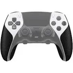 playvital Anti-Skid Sweat-Absorbent Controller Grip for ps5 Edge Wireless Controller, Professional Textured Soft PU Handle Grips Anti Sweat Protector for ps5 Edge Controller - Black