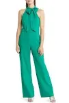 Vince Camuto Women's Bow Neck Stretch Crepe Jumpsuit