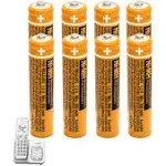 Cieede HHR-55AAABU Ni-MH AAA Rechargeable Battery for Panasonic 1.2V 550mAh 8Pack NiMH AAA Batteries for Panasonic Cordless Phones, Electronics, Remot