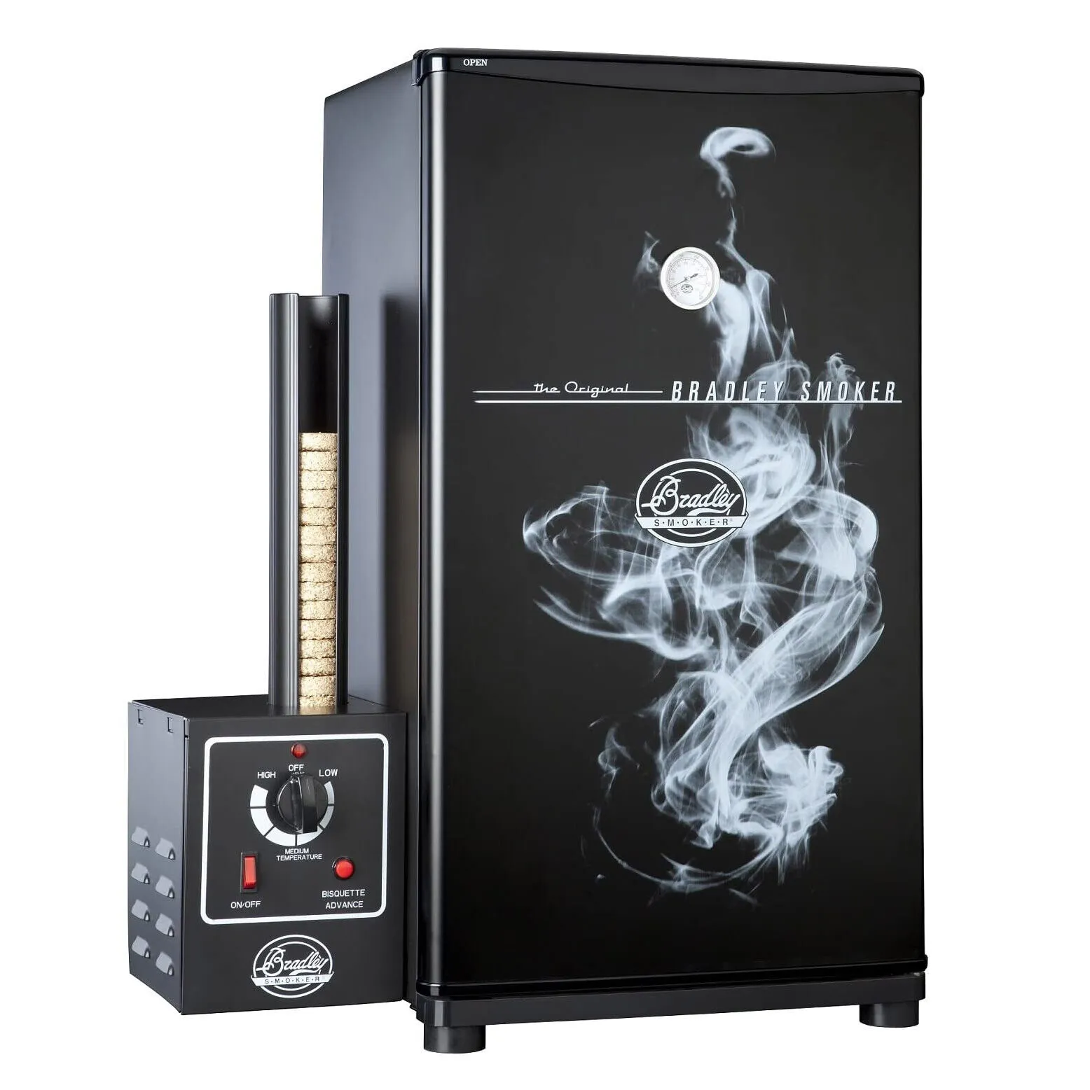 Original Bradley Smoker BS611 4-Rack Natural Draft Vertical Electric Smoker