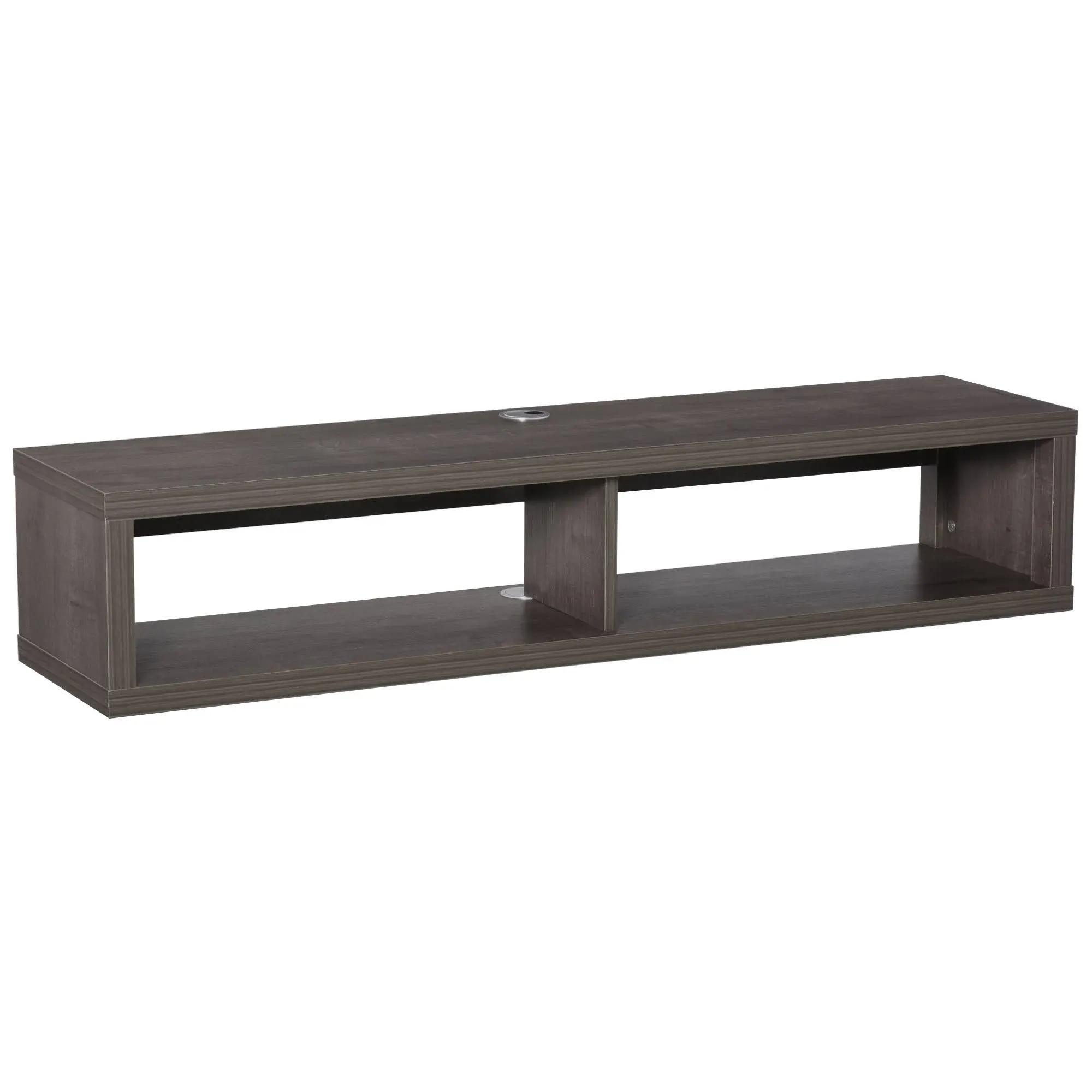 HOMCOM Wall Mounted TV Stand, Media Console Floating Storage Shelf for Living Room