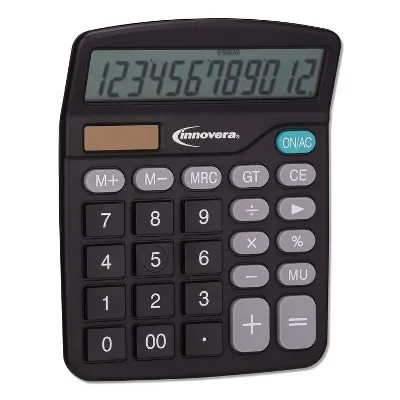 Innovera 15923 Desktop Calculator 12-Digit LCD