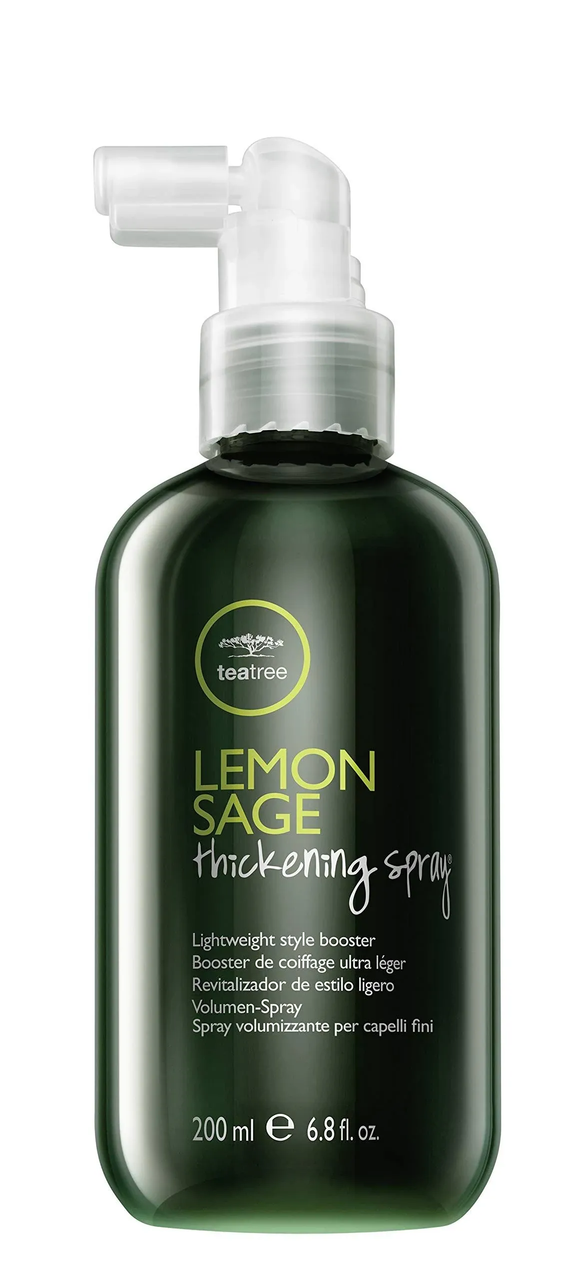 Tea Tree Lemon Sage Thickening Spray, Builds Body + Boosts Volume, For Fine Hair, 6.8 Fl Oz