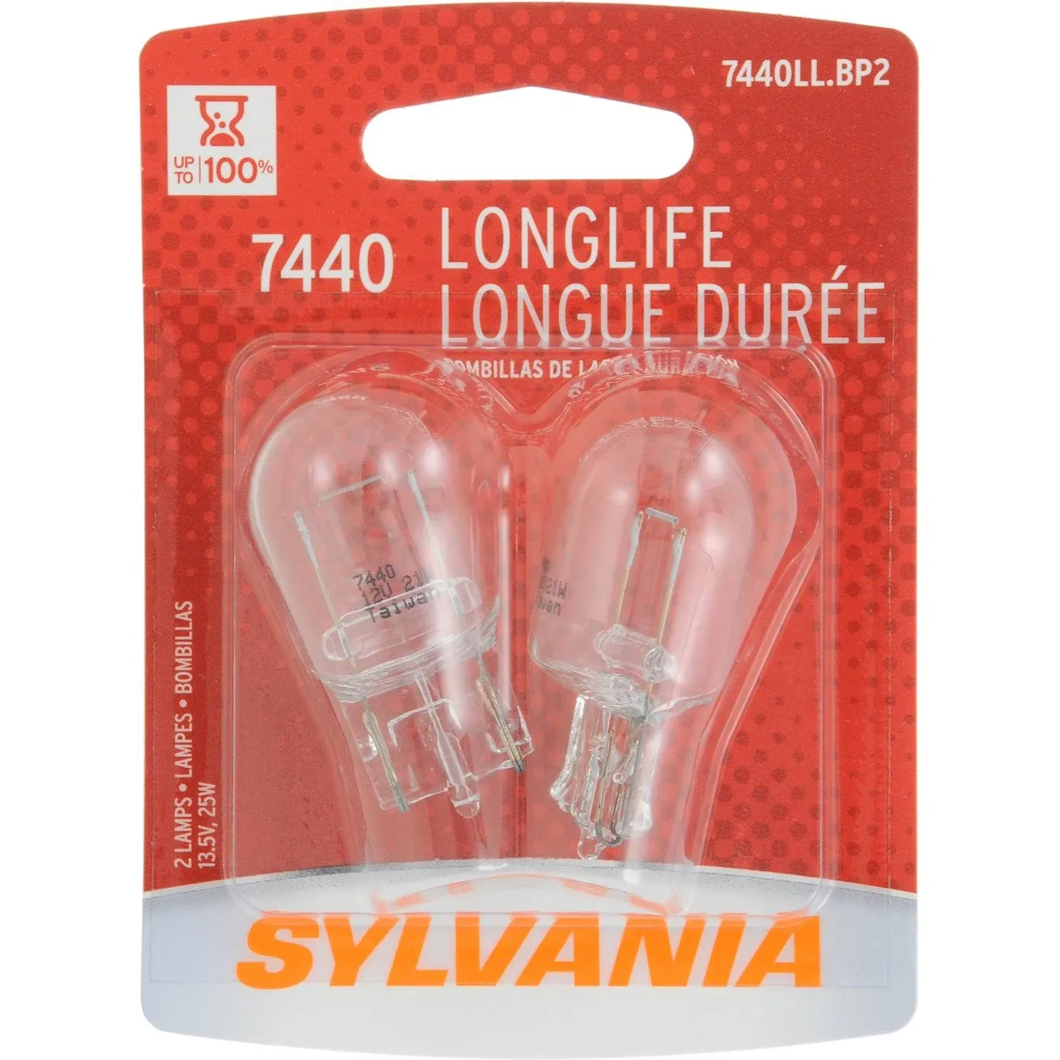 Sylvania 7440 Long Life Miniature Bulb (contains 2 Bulbs)