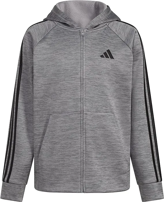 adidas Boys' Zip Front Indicator Hooded Jacket