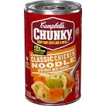 Campbell's Chunky Soup, Classic Chicken Noodle with White Meat Chicken - 18.6 oz