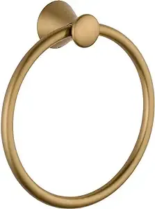 DELTA FAUCET 73846-CZ Lahara Wall Mounted Towel Ring in Champagne Bronze