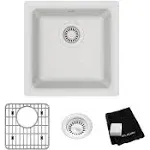 Elkay Quartz Classic 15-3/4&#034; Undermount Single Basin White ELG1616WHO