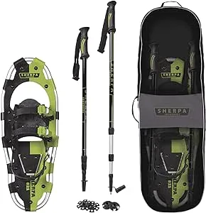 Yukon Charlie's Sherpa Snowshoe Kit 8" x 21" Silver/Green