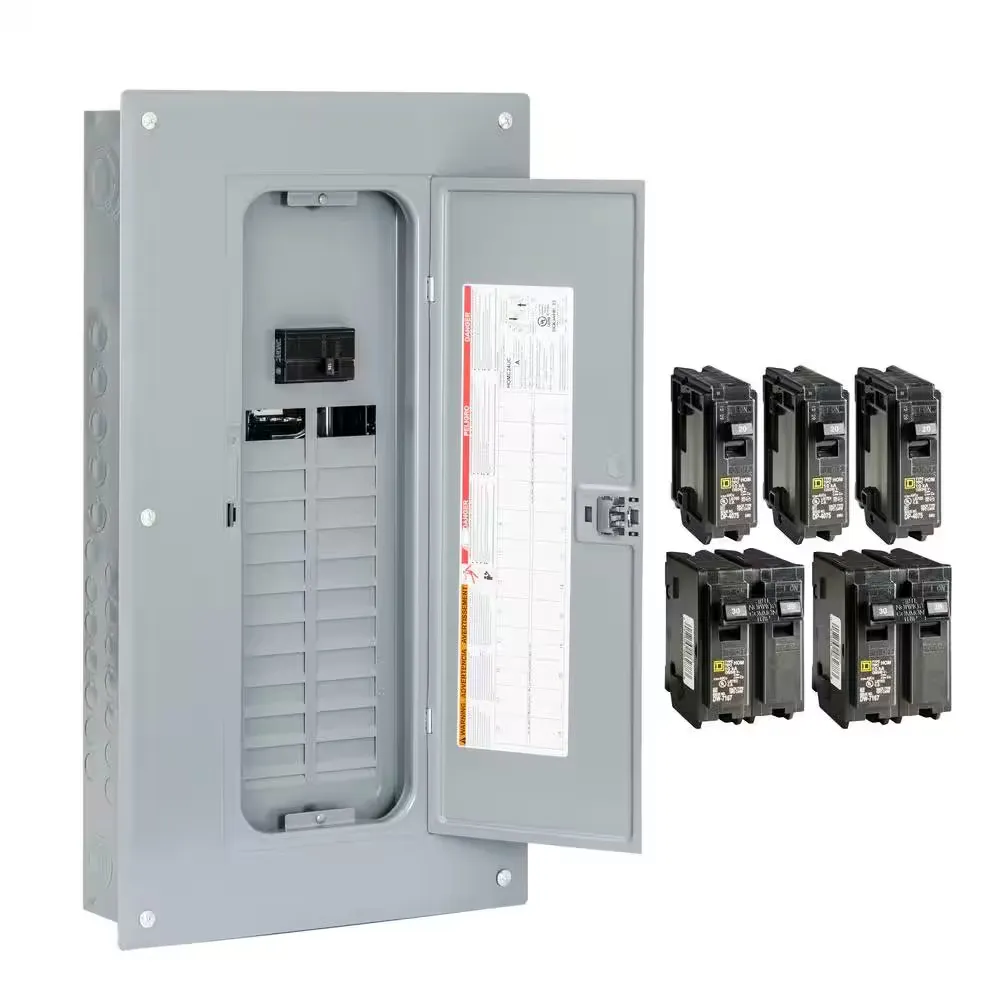 Homeline 100 Amp 24-Space 48-Circuit Main Breaker Load Center