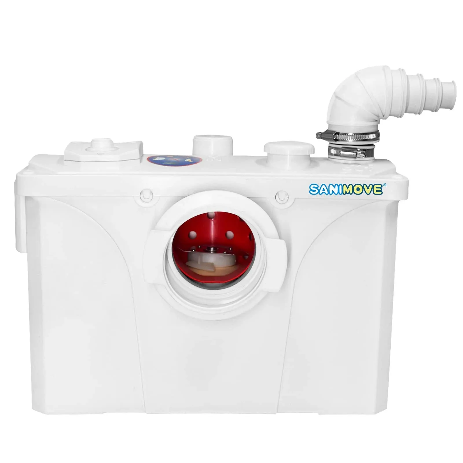 700W Macerator Pump for Macerating Toilet Upflush Toilet System Macerator Sewerage Pump with 4 Water Inlets for Toilet Kitchen Sink Darin Laundry