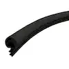 Frost King 1/2 in. x 1/2 in. x 81 in. Elite Black Lifetime Bulb Shape Door Weatherseal Replacement T81BK