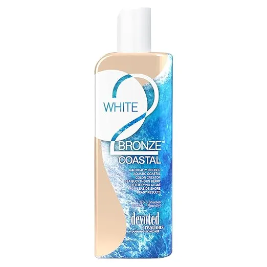 White 2 Bronze Coastal Blue Hued Optimizer Go 3 Shades Darker Rapidly 8.5oz