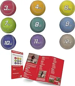 Powernet Progressive Weighted Baseballs 9-Pack