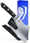 Dalstrong Meat Cleaver Knife Axe - 5 inch - Gladiator Series R - 7CR17MOV High Carbon Steel - Black G10 Handle - Heavy Duty BBQ Hatchet - Razor Sharp Kitchen Knife - Sheath Chef Knife - NSF Certified