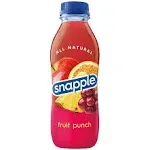 Snapple Juice Fruit Punch, 16 Fl. Oz, 12 Pack