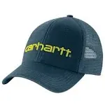 Carhartt Hat Cap Adult Logo Graphic Snapback Mens Night Blue