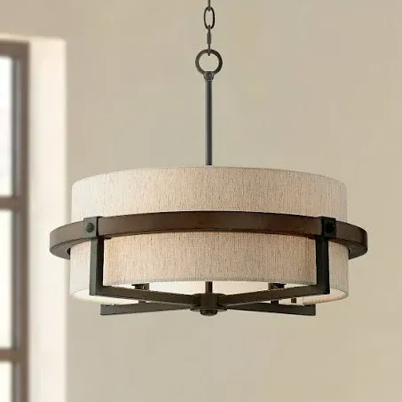 Possini Euro Castille 22&quot; Wide Bronze Rustic Modern Pendant Light | www.lampsplus.com