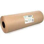 IDL Packaging 24" x 14400" (1200 feet) - Large Brown Kraft Paper Roll - 30lb Thickness - Natural Kraft Wrapping Paper for Packing - Perfect Kraft Paper for Void Filling - Kraft Paper for Kids Art