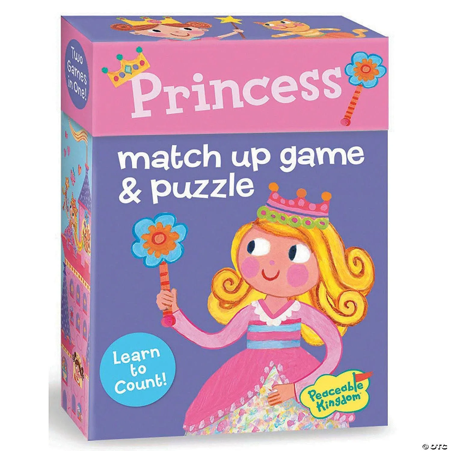 Princess Match Up Game &amp; Puzzle w/ Unicorn by Peaceable Kingdom, Memory Activity