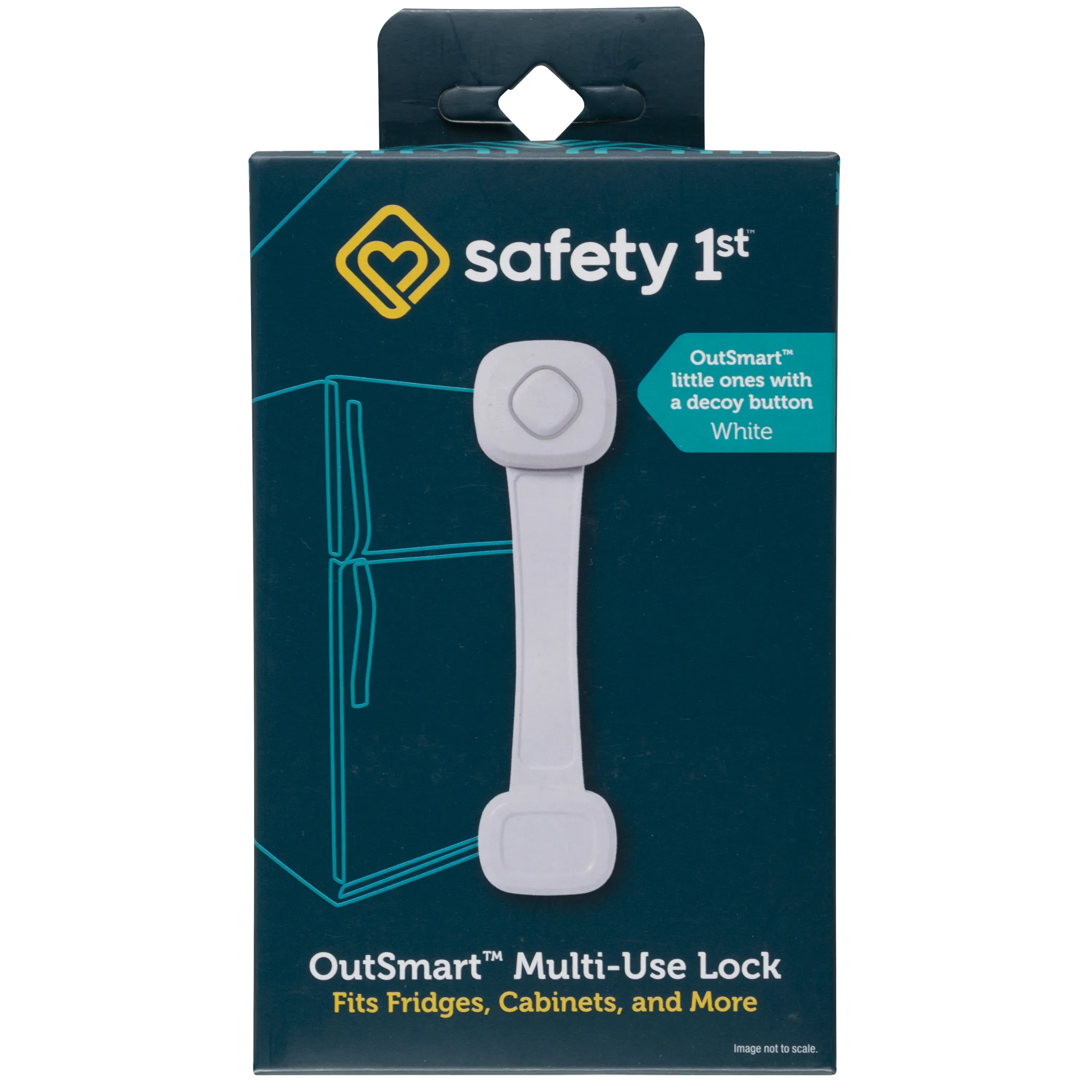 Safety 1st White Outsmart Multi-Use Lock with Decoy Button