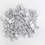 HIGOOD 1/16 Cable Ferrule 100pcs, Aluminum Crimping Loop Sleeve for Wire Rope