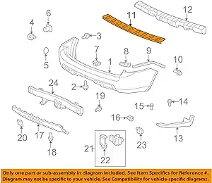 Honda 71510-SZA-A00ZA Step, RR. Bumper *nh533*