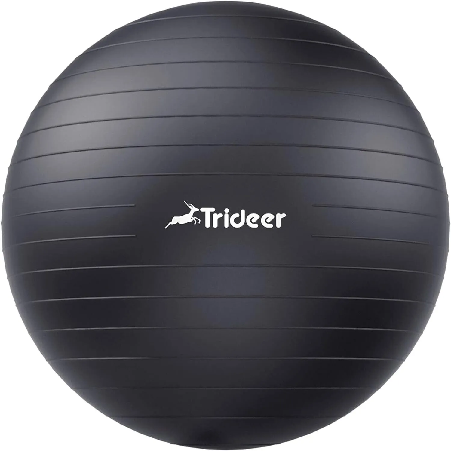 Trideer Yoga Ball Exercise Ball for Working Out Quick Pump Included XL Black