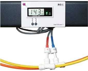 HM Digital DM-2 Commercial In-Line Dual TDS Monitor, 0-9990 ppm Range, +/- 2% Readout Accuracy