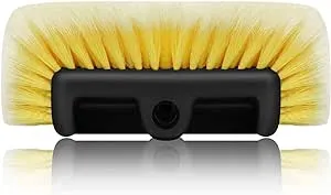 MOFEEZ 10" Car Wash Brush with Soft Detailing Bristle, Flow-Thru Dip Brush for Car Boat RV Camper Truck Washing