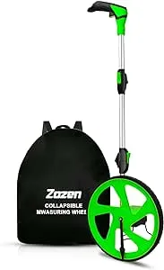 Zozen Measure Wheel, Distance Measuring Wheel in Feet, Wheel Measuring Tool, Rolling Measurement Wheel, Collapsible with Backpack [Up to 10,000Ft]