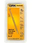 GRK Fasteners FIN/Trim Head Screws #9 x 5in 50 Pack - 117766