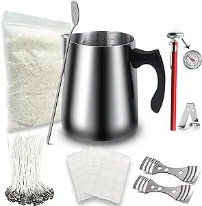 HOWFIELD Soy Candle Making Kit Supplies - DIY Candle Making Kit 32oz Wax Melting Pot and More Necessary Tool