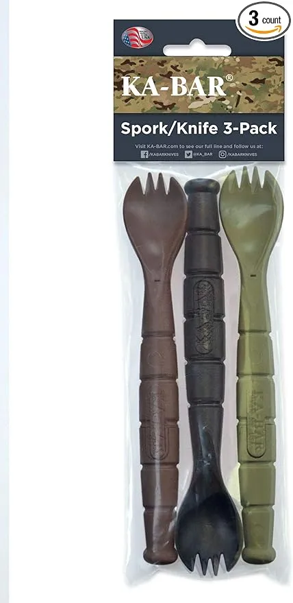 KA-BAR - Field Kit Spork/knife-3 Pack