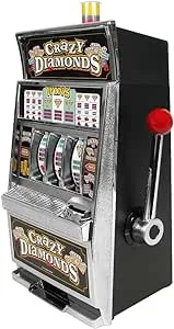 Trademark Poker Crazy Diamonds Slot Machine Bank