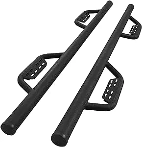 Running Boards Step Bars Compatible with 2007-2014 Toyota FJ Cruiser SUV. Black Side Steps Step Bars Rock Sliders.Truck Running Boards Made with Carbon Steel.