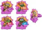 Decopac Teenage Mutant Ninja Turtles Turtle Power Rings, Cupcake Decorations For Birthday Party, Cakes, And Celebrations