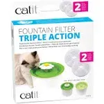 Catit Fountain Filter Triple Action 2 Pack