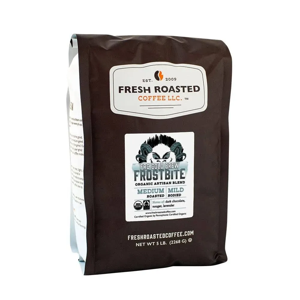 Organic Frostbite Cold Brew - Roasted Coffee Coarse Grind / 5 lb Bag