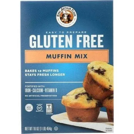 King Arthur, Mix Muffin GF, 16 OZ (Pack of 6)