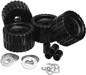 CE Smith - Ribbed Roller Kit - Sturdy Boat & Trailer Parts - Black