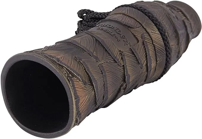 Flextone Hunting Loud True-to-Life Realistic Gobbles Sounds Easy-to-Use Double-Reed Flexible Magnum Thunder Gobble Locator Hybrid Turkey Game Call (Gen 2) Brown 2 x 2 x 2