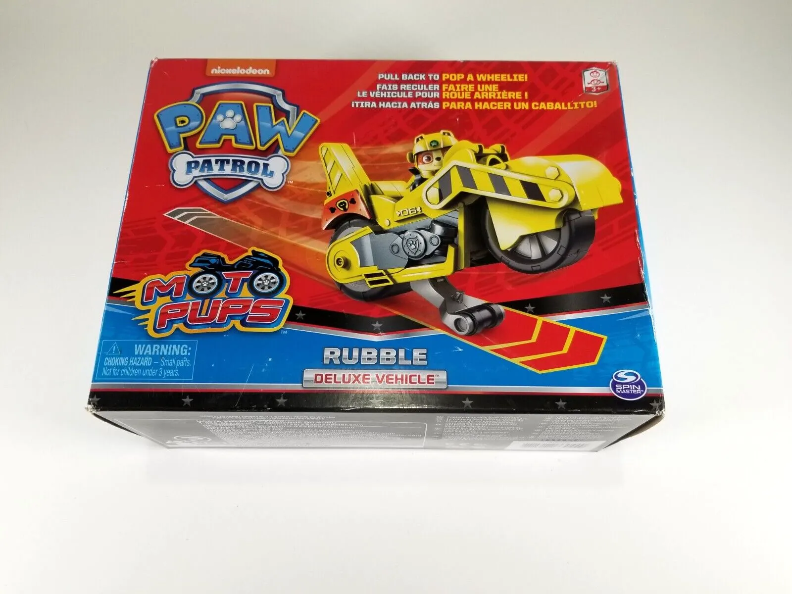 Paw Patrol Moto Pups Rubble Deluxe Vehicle New Open Box