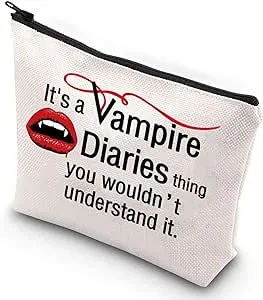 G2TUP The Vampire Merch Makeup Pouch The Diaries Fans Gift It's A Vampire Thing (Vampire New M)