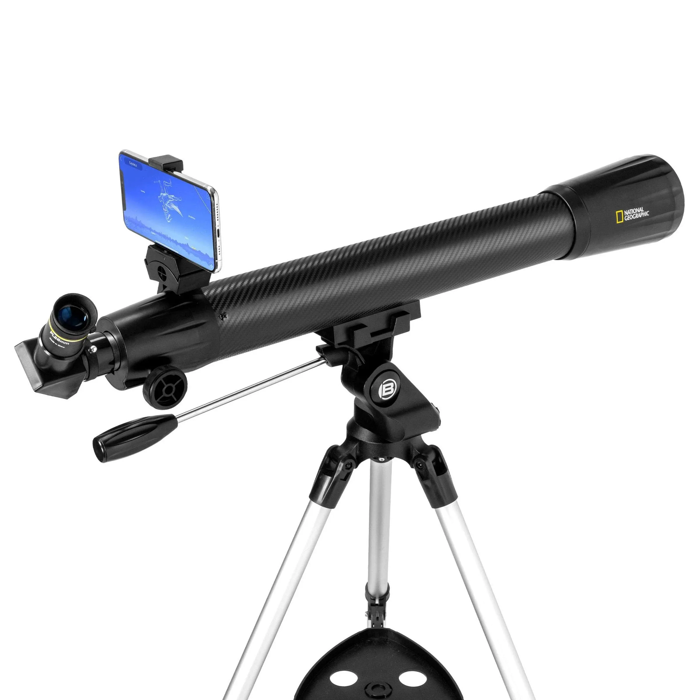 National Geographic 70mm Astronomical Refractor Telescope with Fully Coated Optics Adjustable Tripod and Astronomy App for Young Astronomers and Adult Sky Watchers