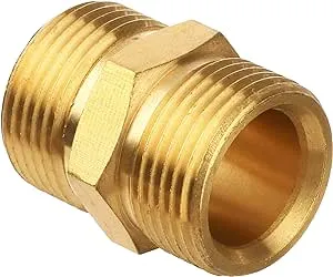 M MINGLE Pressure Washer Coupler, Metric M22 15mm Male Thread to M22 14mm Male Fitting, 4500 PSI