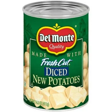 DEL MONTE FRESH CUT Diced Canned Potatoes, Canned Vegetables, 12 Pack, 14.5 oz Can